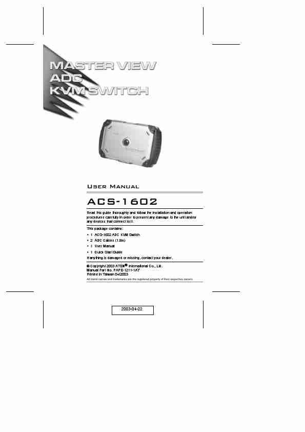 ATEN Technology Switch ACS-1602-page_pdf